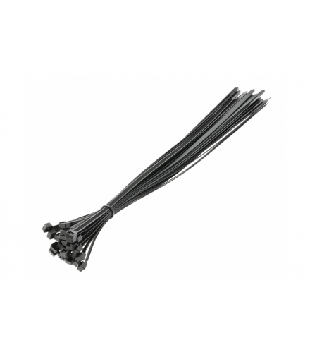 Nylonowe opaski zaciskowe, trytytki 9 x 600 mm, 25 szt., czarne Hogert HT2C716