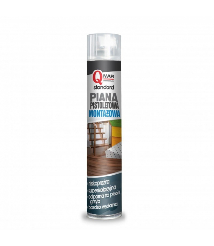 Piana poliuretanowa, pistoletowa, letnia, 750 ml, STANDARD DPM QM-PP-3