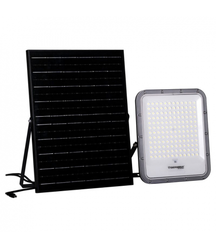 Naświetlacz LED z panelem solarnym, 200 W, 1800 lm, 5000 K, IP65, Dorado, GERMINA GW-0079