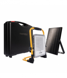 Naświetlacz LED ładowalny z panelem solarnym, 30 W, 1000 lm, 5000 K, IP65, Herkules, GERMINA GW-0075
