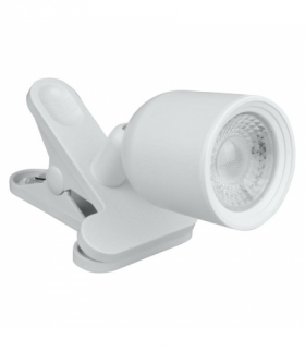 Lampka dekoracyjna LED z klipsem, 4 W, 420 lm, 4000 K, biała DPM R3T-4W-W