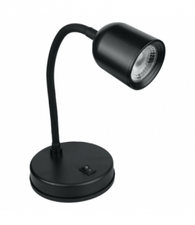 Lampka biurkowa LED, 4 W, 320 lm, 4000 K, czarna DPM R2T-4W-B
