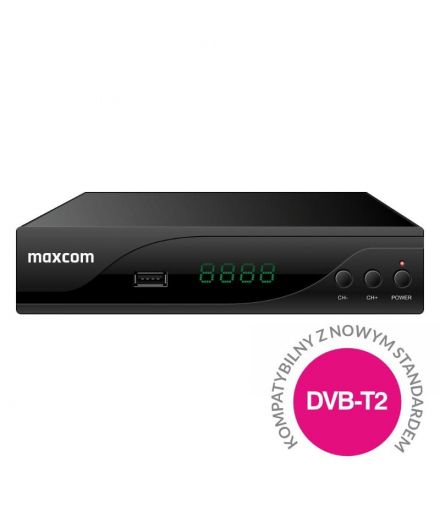 Dekoder DVB-T2 HEVC MAXTv-T2 Maxcom MAXTVT2