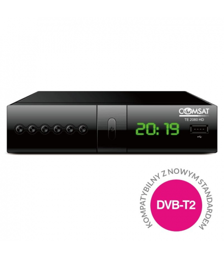 Dekoder DVB-T / DVB-T2 H.265 / HEVC TE2080HD, Comsat TE2080HD