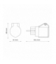 Adapter kempingowy IP44 DPM D-73001