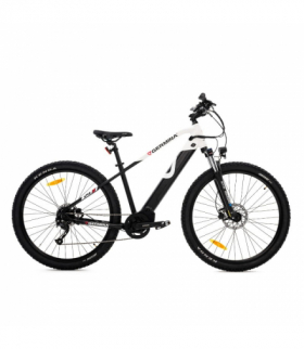 Rower elektryczny, 29 cali, MTB, czarno-biały, E-BIKE, GERMINA GE0009