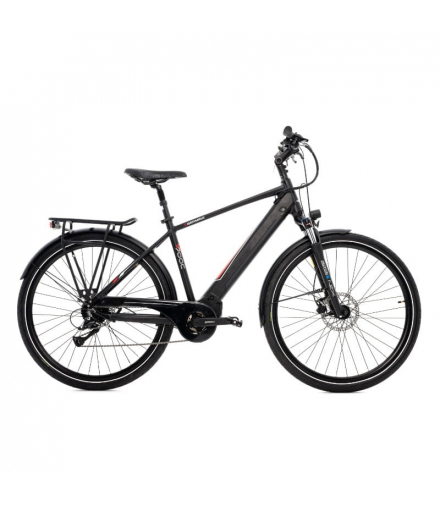 Rower elektryczny, 28 cali,, trekkingowy, czarny, E-BIKE, GERMINA GE0007