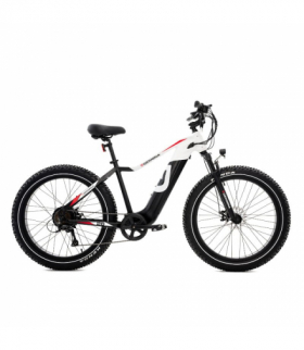 Rower elektryczny, 26 cali,, fatbike, czarno-biały, E-BIKE, GERMINA GE0005