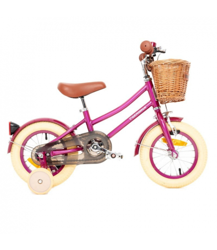Rower dziecięcy 12 cali, różowy, VINTAGE GIRL, GERMINA RGG12002