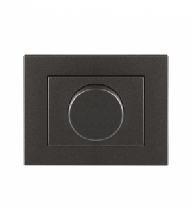 Ściemniacz LED z ramką, grafitowy, XP500, Vilma DPM LED ARMP-GR-S