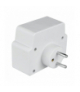 Rozgałęźnik elektryczny z włącznikiem, 2 gniazda z uziemieniem + USB C + USB A, biało-szary DPM P905