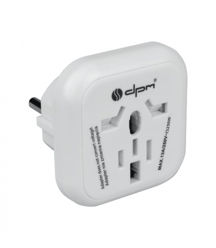 Adapter podróżny Europa, biały DPM PF01EU-W