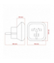 Adapter podróżny Europa, czarny DPM PF01EU-B