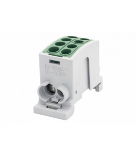 Zacisk HLK 100A-2 (1x25,1x16 / 1x25,1x16) Al/Cu - zielony F-Elektro F2.0359