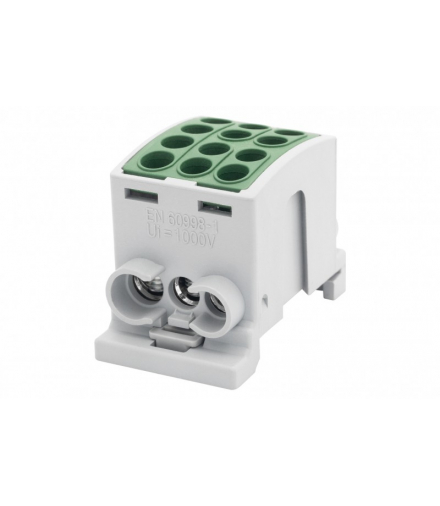 Zacisk HLK 100A-3 (1x25,2x16 / 1x25,2x16) Al/Cu - zielony F-Elektro F2.0364