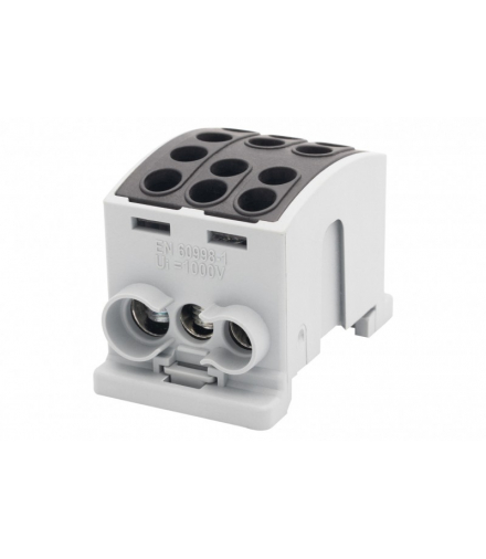 Zacisk HLK 100A-3 (1x25,2x16 / 1x25,2x16) Al/Cu - czarny F-Elektro F2.0360