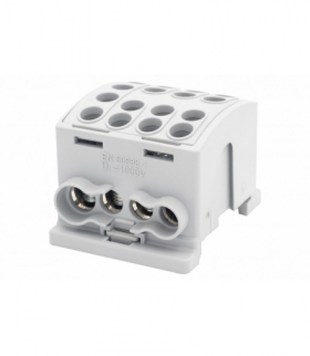 Zacisk HLK 100A-4 (1x25,3x16 / 1x25,3x16) Al/Cu - szary F-Elektro F2.0367