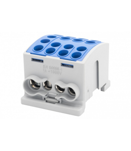 Zacisk HLK 125A-4 (1x35,3x25 / 1x35,3x25) Al/Cu - niebieski F-Elektro F2.0383