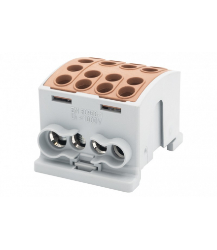 Zacisk HLK 125A-4 (1x35,3x25 / 1x35,3x25) Al/Cu - brązowy F-Elektro F2.0381