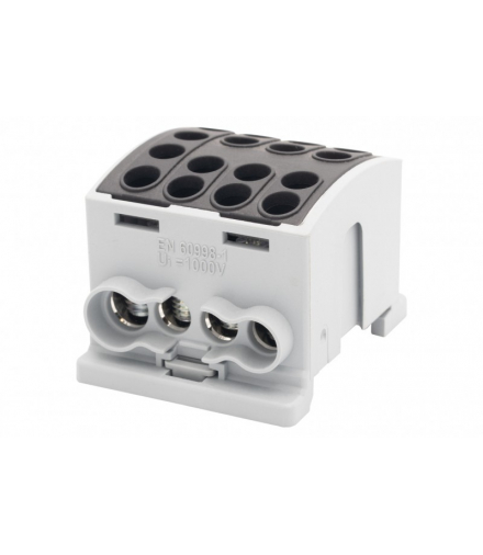 Zacisk HLK 125A-4 (1x35,3x25 / 1x35,3x25) Al/Cu - czarny F-Elektro F2.0380