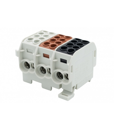 Zacisk HLS 3x125A-2 (1x35,1x25 / 1x35,1x25) (3L) F-Elektro F2.0529