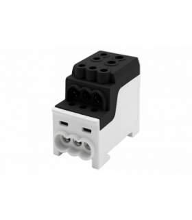 Blok rozdzielczy DBR 200A (1x70,1x35 / 6x16) Al/Cu - czarny F-Elektro F2.0552