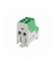 Blok rozdzielczy DBR 100A (2x25 / 6x10) Al/Cu - zielony F-Elektro F2.0551
