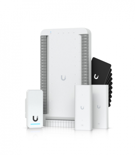 Ubiquiti UA-SK-Elevator Zestaw startowy UniFi Access, Elevator Hub, G2 Reader, 2x 2-wire PoE extender, 10x Access Card UBIQUITI UA-SK-ELEVATOR