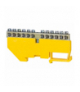 Listwa ochronna 12-modułowa 12x16mm2 wysoka podstawa - żółta F-Elektro F2.0068