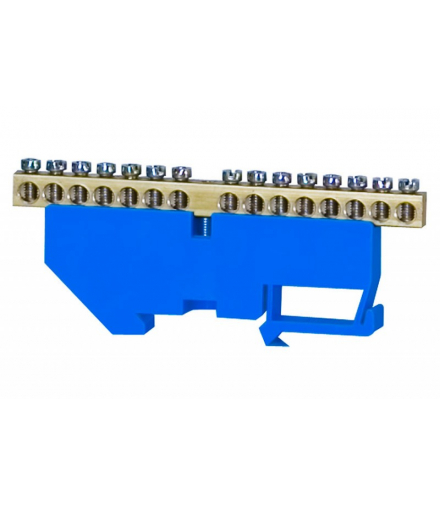 Listwa ochronna 15-modułowa 15x16mm2 wysoka podstawa - niebieska F-Elektro F2.0069
