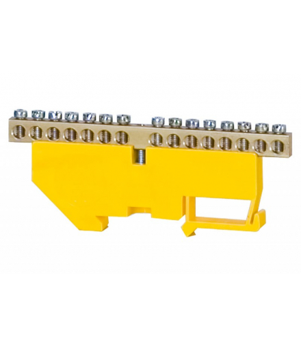 Listwa ochronna 15-modułowa 15x16mm2 wysoka podstawa - żółta F-Elektro F2.0070