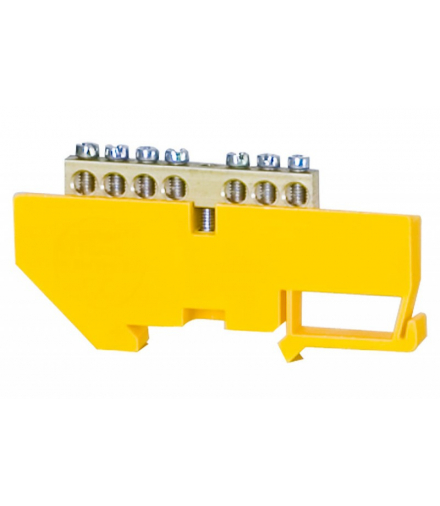 Listwa ochronna 7-modułowa 7x16mm2 wysoka podstawa - żółta F-Elektro F2.0060