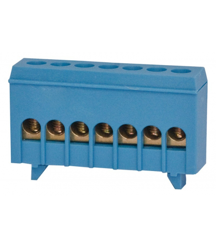 Listwa ochronna 7-modułowa 7x16mm2 niebieska IP20 F-Elektro F2.0256