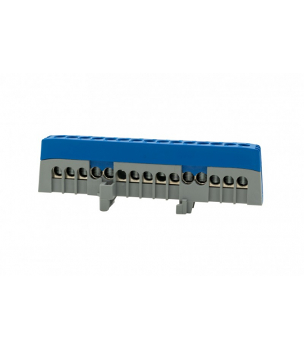 Listwa ochronna ZPI 15-modułowa (15x16mm2) IP20 AL/CU - niebieska F-Elektro F2.0393
