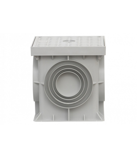 Studzienka probiercza gruntowa /szara/ 200x200x200 z uszczelką, fundament pod oprawy, rozdział uziemienia, odgromienia ogrodowe F-Elektro F8.0013