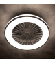 Lampa, plafon z wentylatorem sufitowym i pilotem fi 48cm barwa światła CCT 3000K/4000K/6500K PLAVE LED CCT biały / czarny Kanlux 38033