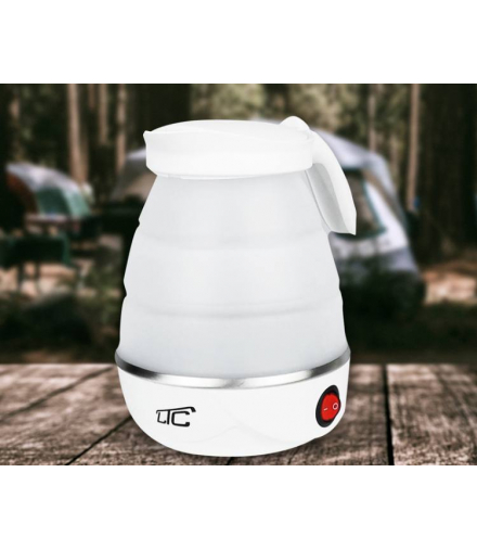 Czajnik elektryczny turystyczny składany silikonowy biały 240V 0.6L LTC LXAS50