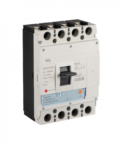 Wyłącznik kompaktowy 400A 4P MCCB KMCCB-RT-400A-4P Kanlux 38257