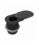 Gniazdo meblowe Ø6cm, wpuszczane w blat z przesuwną pokrywką, ładowarką USB i przewodem 1,9m, 1x2P+Z (French), USB A+C, PD20W, czarne Orno OR-GM-9042/B