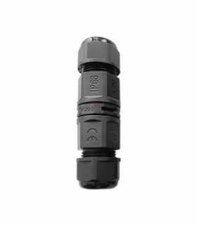 Konektor, złącze, mufa kablowa prosta z szybkozłączką IP68, 2x4mm2, 400V 20A Orno OR-AE-13619