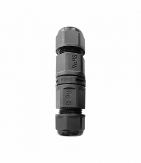 Konektor, złącze, mufa kablowa prosta z szybkozłączką IP68, 3x4mm2, 400V 20A Orno OR-AE-13620