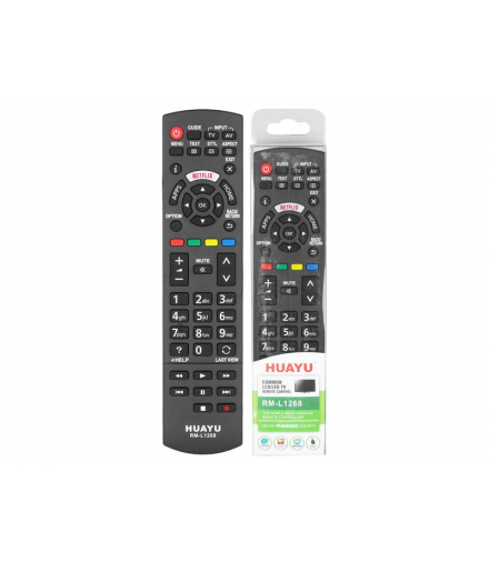 Pilot do telewizora Panasonic TV LCD RM-1268LX, Netflix. LXH1268