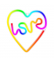 Neon LED RGB LOVE W SERCU FLRN02 + pilot TFO Forever Light RTV100439