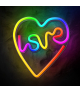 Neon LED RGB LOVE W SERCU FLRN02 + pilot TFO Forever Light RTV100439