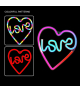 Neon LED RGB LOVE W SERCU FLRN02 + pilot TFO Forever Light RTV100439