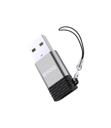 BWOO adapter BZ-38 USB-C - USB szary OTG TFO GSM118301