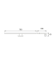 Oprawa nad lustro, obraz, szafkę SMD LED NERON LED 10W BLACK NW czarny Struhm 04493