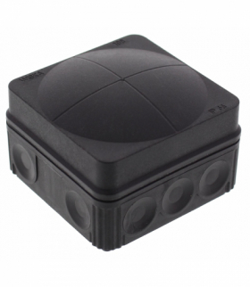 PUSZKA COMBI 108 76x76x51mm IP66 PUSTA BK CZARNA Wiska 10061999
