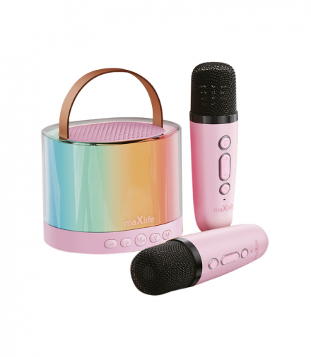 Maxlife zestaw karaoke Bluetooth MXKS-200 różowy TFO OEM0200595