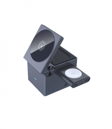 XO ładowarka bezprzewodowa indukcyjna 3w1 CX027 15W czarna TFO GSM182513